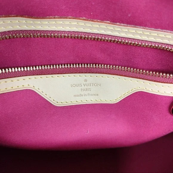 Authantic Louis Vuitton Red and Tan Satchel with Gold Accents - Picture 16 of 16